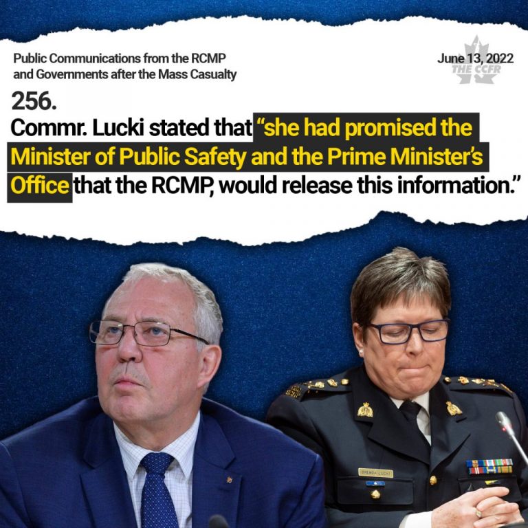 Final MCC Report targets RCMP, legal gun owners Canadian Coalition
